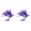 2Pcs Durable Purple Artificial Aquarium Plants for Fish Tank Decor 2