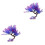 2Pcs Durable Purple Artificial Aquarium Plants for Fish Tank Decor 3