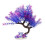 2Pcs Durable Purple Artificial Aquarium Plants for Fish Tank Decor 1
