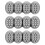 3Pcs Silicone 4-Cavity Soap Mold Grey for Massage Brush and Baking 8