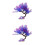 2Pcs Durable Purple Artificial Aquarium Plants for Fish Tank Decor 5