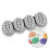 3Pcs Silicone 4-Cavity Soap Mold Grey for Massage Brush and Baking 11