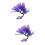 2Pcs Durable Purple Artificial Aquarium Plants for Fish Tank Decor 7