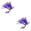 2Pcs Durable Purple Artificial Aquarium Plants for Fish Tank Decor 6