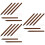 18Pcs Reusable Chocolate Wood Pencils Inkless Sketching Drawing Tool 8