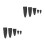 10Pcs Black Scissor Cases Protective Covers for Sewing Tools 6