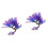 2Pcs Durable Purple Artificial Aquarium Plants for Fish Tank Decor 4