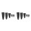 10Pcs Black Scissor Cases Protective Covers for Sewing Tools 5