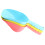 3Pcs Assorted Plastic Pet Litter Scoops Comfortable Grip Space Saving 10