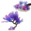 2Pcs Durable Purple Artificial Aquarium Plants for Fish Tank Decor 8