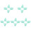20Pcs Light Green Lash Applicator Tool ABS Makeup Tool for Home Use 4