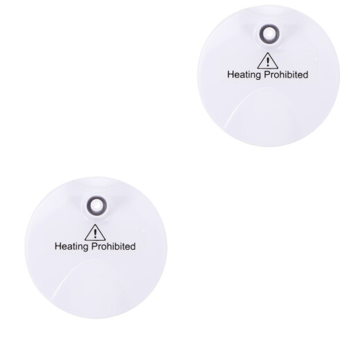 2Pcs Durable White Breastfeeding Pump Accessory Easy Clean PP Material 2