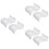 6Pcs White Ceramic Egg Stand Creative Design Egg Cup for Home Storage 6