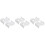 6Pcs White Ceramic Egg Stand Creative Design Egg Cup for Home Storage 4