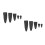 10Pcs Black Scissor Cases Protective Covers for Sewing Tools 3