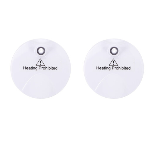 2Pcs Durable White Breastfeeding Pump Accessory Easy Clean PP Material 1