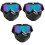 3Pcs Uv400 Motorcycle Face Mask Black with Adjustable Elastic Band 3