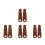 8Pcs Roller Skates Toe Covers Brown Protective Gear for Adults 5