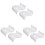 6Pcs White Ceramic Egg Stand Creative Design Egg Cup for Home Storage 2