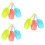 3Pcs Assorted Plastic Pet Litter Scoops Comfortable Grip Space Saving 7