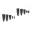 10Pcs Black Scissor Cases Protective Covers for Sewing Tools 9