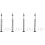 4Pcs Mini Railroad Light Model Black Simulation Train Layout Lamp 6