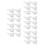 30Pcs White Foam DIY Bird Figurines Lightweight Durable Craft Decor 10
