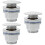 3Pcs Anti-Rust Copper Bathtub Sink Drain Stopper Silver Bathroom 7