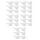 30Pcs White Foam DIY Bird Figurines Lightweight Durable Craft Decor 9