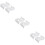 6Pcs White Ceramic Egg Stand Creative Design Egg Cup for Home Storage 9