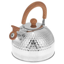 3Pcs Household Stainless Steel Whistling Kettle Silver for Daily Use