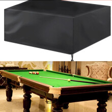 Pool Table Cover Waterproof Polyester Billiard Cover For 7ft Rectangle Table Black 88.58in L x 45.66in W x 32.28in H