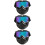 3Pcs Uv400 Motorcycle Face Mask Black with Adjustable Elastic Band 8