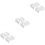 6Pcs White Ceramic Egg Stand Creative Design Egg Cup for Home Storage 5