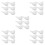 30Pcs White Foam DIY Bird Figurines Lightweight Durable Craft Decor 7