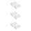 6Pcs White Ceramic Egg Stand Creative Design Egg Cup for Home Storage 8
