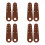 8Pcs Roller Skates Toe Covers Brown Protective Gear for Adults 6