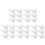 30Pcs White Foam DIY Bird Figurines Lightweight Durable Craft Decor 8