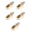5Pcs Durable Brass Mini Wood Plane Tool Gold for Violin Luthier Use 4