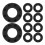 30Pcs Rubber Foosball Table Washers Replacement Table Football Bumpers 2