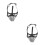 2Pcs Grey Soft Mesh Dog Muzzle Adjustable Breathable Anti-Bite Guard 6