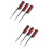 6Pcs Practical Hair Dye Comb Black Durable Salon Hairdressing Tool 7