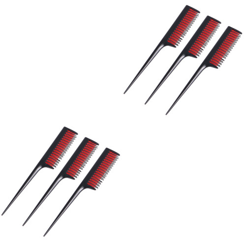 6Pcs Practical Hair Dye Comb Black Durable Salon Hairdressing Tool 2