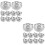 40Pcs Protective Earring Backs Copper Secure Stoppers for Daily Use 8