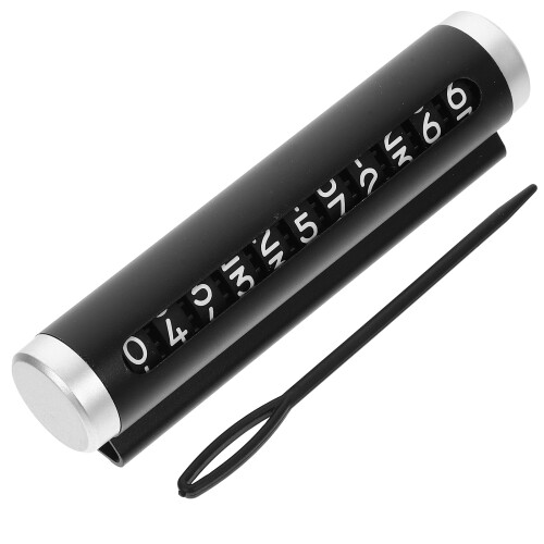 5Pcs Car Dashboard Parking Black Aluminum Alloy Accessory 2
