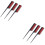 6Pcs Practical Hair Dye Comb Black Durable Salon Hairdressing Tool 6