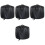4Sets Black Round Fire Pit Covers Waterproof Outdoor Bbq Protector 3