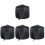 4Sets Black Round Fire Pit Covers Waterproof Outdoor Bbq Protector 2
