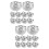 40Pcs Protective Earring Backs Copper Secure Stoppers for Daily Use 9