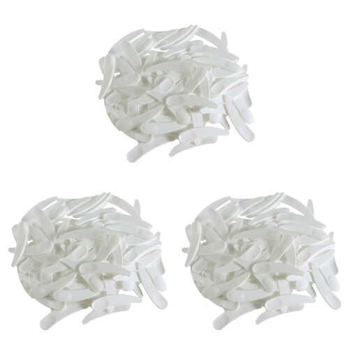 300Pcs Plastic Makeup Spatula White Cosmetic Tool for Facemask Use 1